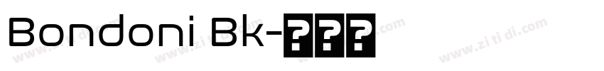 Bondoni Bk字体转换